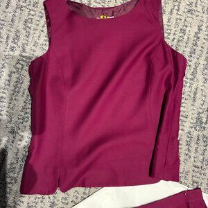 Talbots 2-piece silk skirt set
